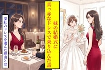 妹の結婚式に真紅のドレスで乗り込んだ私の気持ちを、母は見透かしていた