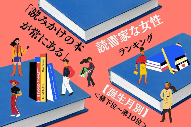【誕生月別】「読みかけの本が常にある」読書家な女性ランキング<最下位~第10位>