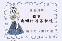【誕生月別】「消しゴムを最後まで使い切る」物を大切にする女性ランキング＜最下位～第１０位＞