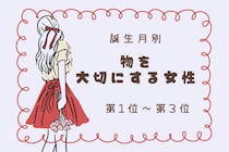 【誕生月別】「消しゴムを最後まで使い切る」物を大切にする女性ランキング＜第１位～第３位＞