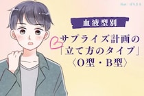 男性の血液型でわかる！サプライズ計画の「立て方のタイプ」＜O型・B型＞