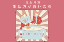 【誕生月別】「野菜の目利きができる」生活力が高い女性ランキング＜第１位～第３位＞