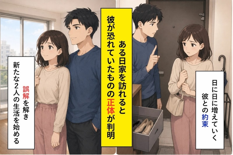 「周りを見てからドアを開けて」と言う彼を疑った私が、玄関で知った本当の理由