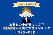 【星座×血液型別】お財布の中が整ってる♡金銭感覚が堅実な女性ランキング＜第４位〜第６位＞