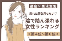 【星座×血液型別】疲れた顔を見せない♡陰で踏ん張れる女性ランキング＜第４位〜第６位＞