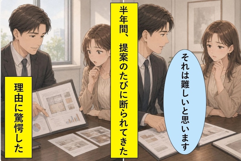 提案を「難しい」と遮る取引先、次の定例で同じ図を見せた理由