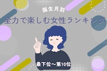 【誕生月別】「ジェットコースターで一番叫ぶ」全力で楽しむ女性ランキング＜最下位～第１０位＞