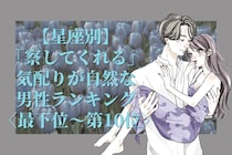 【星座別】「察してくれる」気配りが自然な男性ランキング＜最下位～第１０位＞