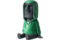 フーディー×モアイ＝最強！　無言の癒やし系スマホスタンド