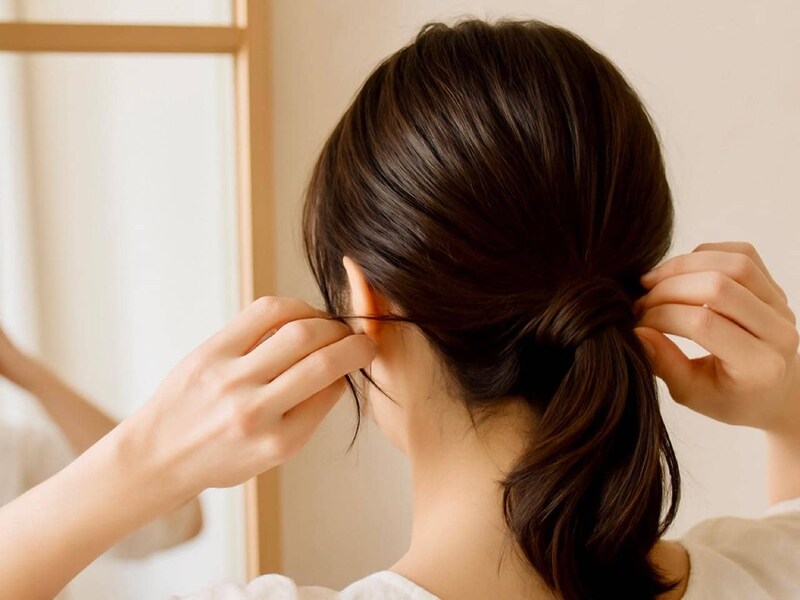 【簡単なのにアカ抜け】結び方を一工夫。大人世代に似合う「こなれヘアアレンジ」３選