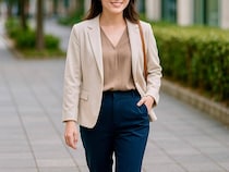 “錯覚”を利用して着痩せ＆着ぶくれ回避。プロ直伝「華奢見えコーデ」のポイント３つ