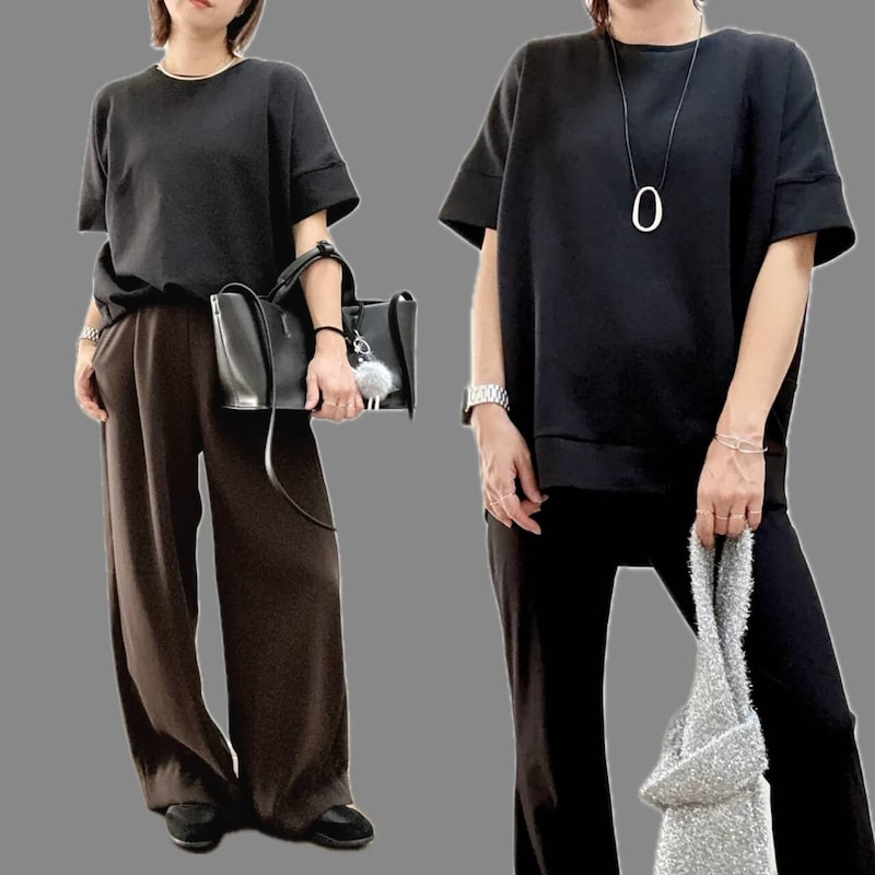 季節の変わり目に頼れる！体型カバーも叶う【エマテイラー】ダンボールトップスの正解コーデ