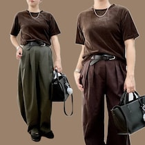 昼夜の気温差に迷わない！2025秋“ブラウン×ベロア”で叶える大人世代の【最旬コーデテク】