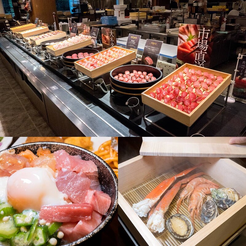 カニ、エビ、マグロ、金目鯛も。【大江戸温泉物語Premium 白浜彩朝楽】で豪華すぎるバイキングを満喫