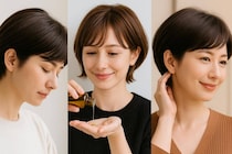 朝５分のひと手間で若々しく！大人ショートヘアが一気にアカ抜け「簡単スタイリングテク」