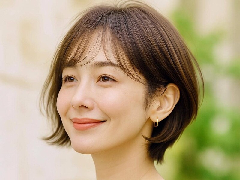 若作りじゃなく“若見え”が叶う！40代に似合う【シースルーバング×ショートヘア】の正解バランス