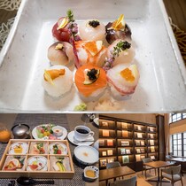 築92年の元小学校でいただくカラフルな手まり寿司。【ザ･ホテル青龍 京都清水】の京料理はビジターも利用可