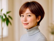 アカ抜けの鍵は“首元のバランス感”。タートルネックに似合う【正解ショートヘア】の作り方