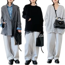 【年末こそ快適に】ラクなのに上品見え！UNIQLO：C「ワイドスウェットパンツ」で作る“大人の洗練コーデ”