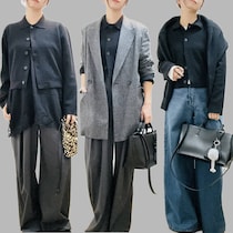 《GU》着るだけで“今どき上品”。大人の冬コーデを格上げする【襟付きニット】の最旬バランス