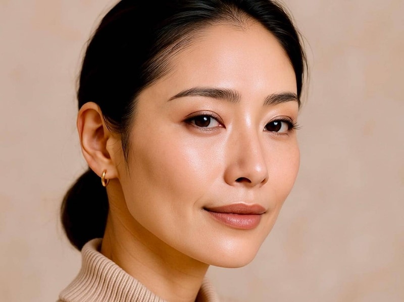 冬でも崩れない“なめらか美肌”。40代からの毛穴・くすみ・乾燥に負けない【薄づきベースメイク】