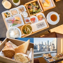都会の絶景を楽しみながらこだわり素材の朝食を。【ホテル ザ セレスティン銀座】のゆったり過ごす朝のひと時