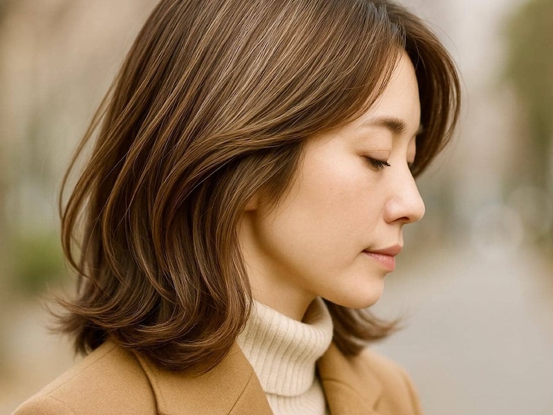 乾燥で白髪が浮く冬こそ試したい。“若見えツヤ髪”を叶える「白髪ぼかしカラー」の正解