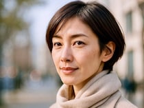 冬髪の重さを軽やかに。コート・マフラーに映える大人の“首元スッキリ”最旬ショートヘア