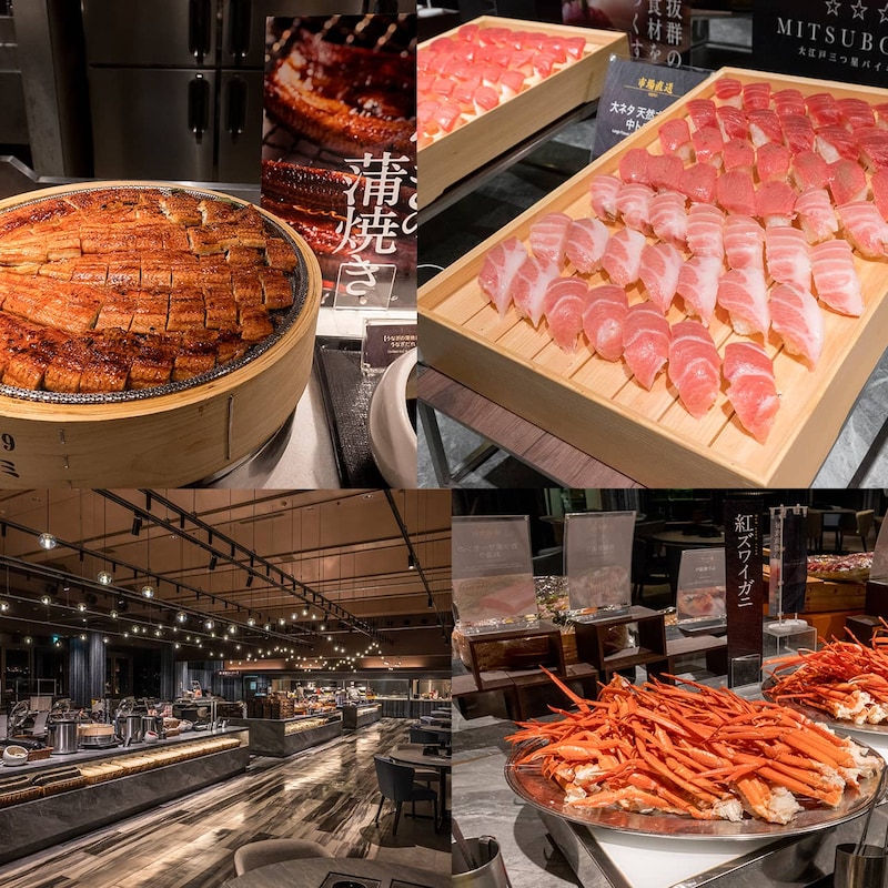 カニの大盛りやマグロ＆フグの刺身が食べ放題。【大江戸温泉物語Premium 鬼怒川観光ホテル】の最強バイキング