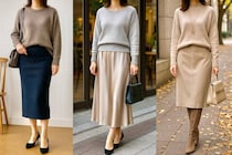 【若返り＆スタイルアップ】おば見え注意！一気に“ニット×スカート”がアカ抜けるコーデテク
