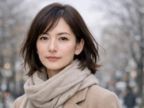 冬の首元が“もっさり見え”しない。コート＆マフラーと相性のいい「大人の冬ヘアの整え方」