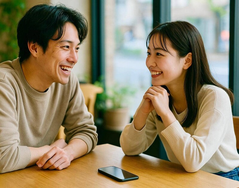 通知よりあなたを優先!会話中、男性が“スマホを伏せる”のは「本命サイン」