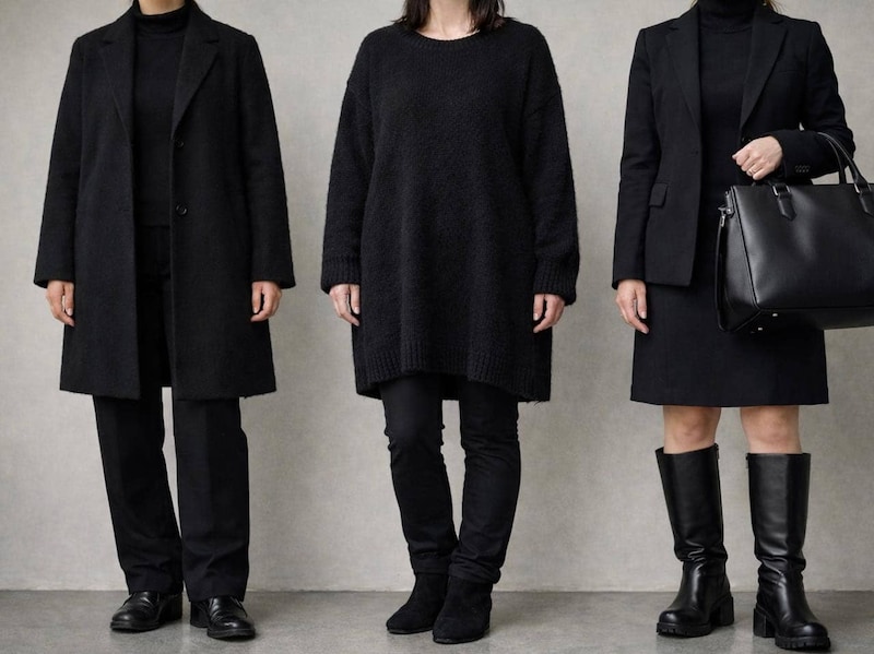 おしゃれのつもりが“おば見え”に？意外と難しい『冬の黒アイテムの使い方』３選