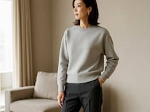 昔のままだと“おば見え”。この冬の「スウェット」は【きれいめシルエット】が正解です