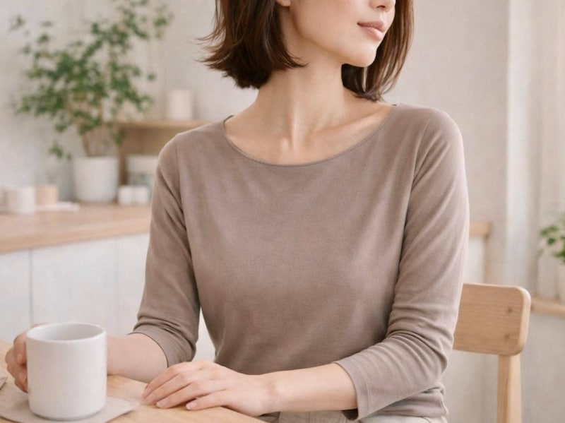 首元の“もたつき”は姿勢から。１日１セット【デコルテまわりの印象が変わる】簡単ストレッチ