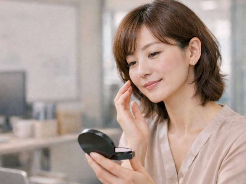 午後の“お疲れ顔”に流されない。 職場でサッと整う「ベースメイクお直しテク」