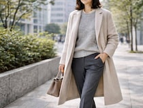 ざっくりニットは体が大きく見える？ 40代・50代がすっきり着る「体型カバー」のポイント