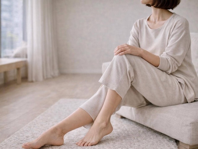 脚のラインが軽くなる。１日３分【ひざ下のむくみ・もたつきを整える】簡単ストレッチ