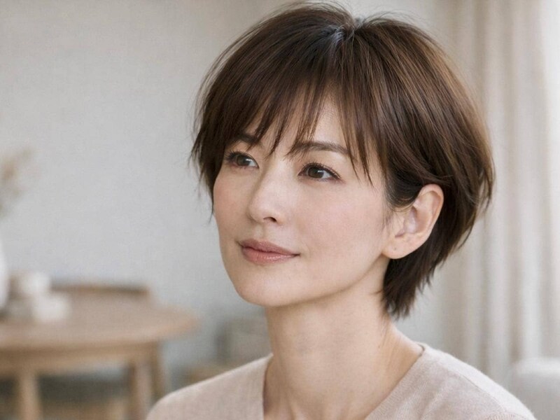 【40代・50代】前髪そのまま=流行遅れ?ショートヘアを今っぽく見せる“目元まわり”更新ポイント