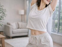 腰まわりの重だるさまで解消。１日１セット【お腹と背中をまとめて伸ばす】簡単ポーズ