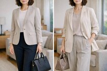 きちんと感はあるけど今っぽくない…。40代・50代の「ジャケット一択」コーデ問題