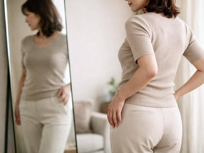 ヒップラインが下がると全身太って見える?40代からの「下半身バランス問題」