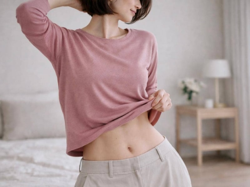 ウエストにくびれを取り戻す。１日左右各５回【脇腹の贅肉落としに効く】簡単習慣