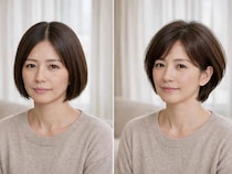 トップが潰れて見える。40代・50代のボブ＆ショートヘアがおば見えするのは“分け目”が元凶