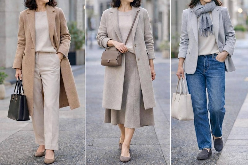 「なんか素敵」と言われる人はここが違う。40代・50代の２月後半コーデに効く配色ルール