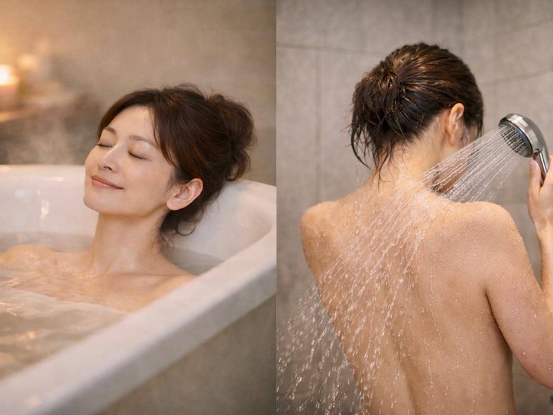 湯船に浸かる vs シャワーだけで済ませる、疲れが抜けやすいのはどっち？