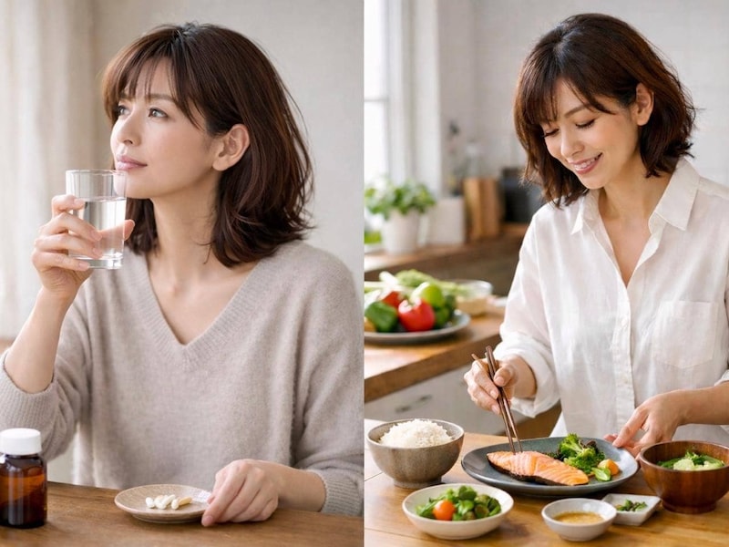 サプリメントを取り入れる vs 食事だけで整える、体調が安定しやすいのはどっち？