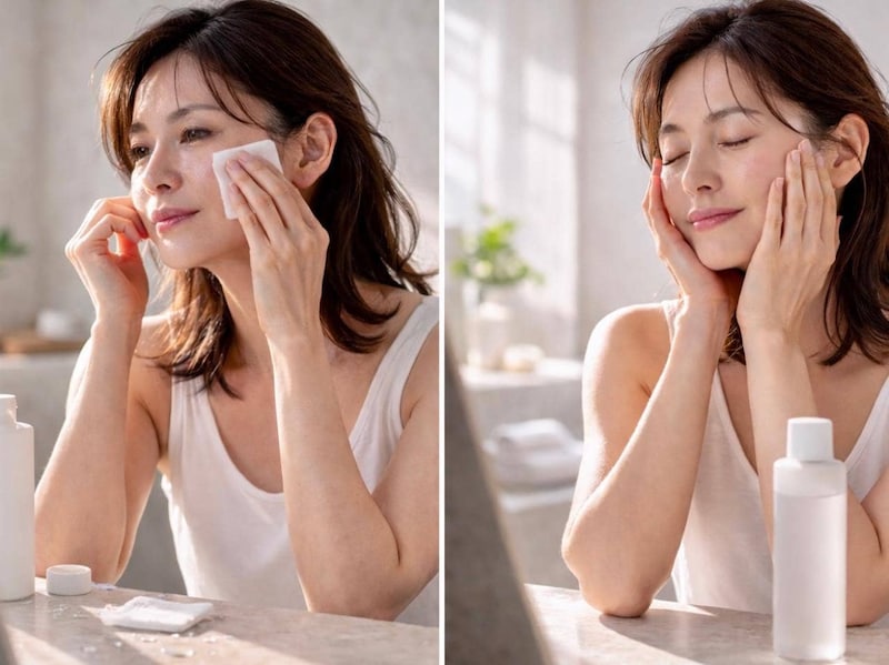 化粧水を何度も重ねる vs １回でしっかりなじませる、肌が乾燥しにくいのは？