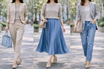 「軽やかでおしゃれ」と言われる人の共通点。40代・50代の春コーデは“素材”で差が出る