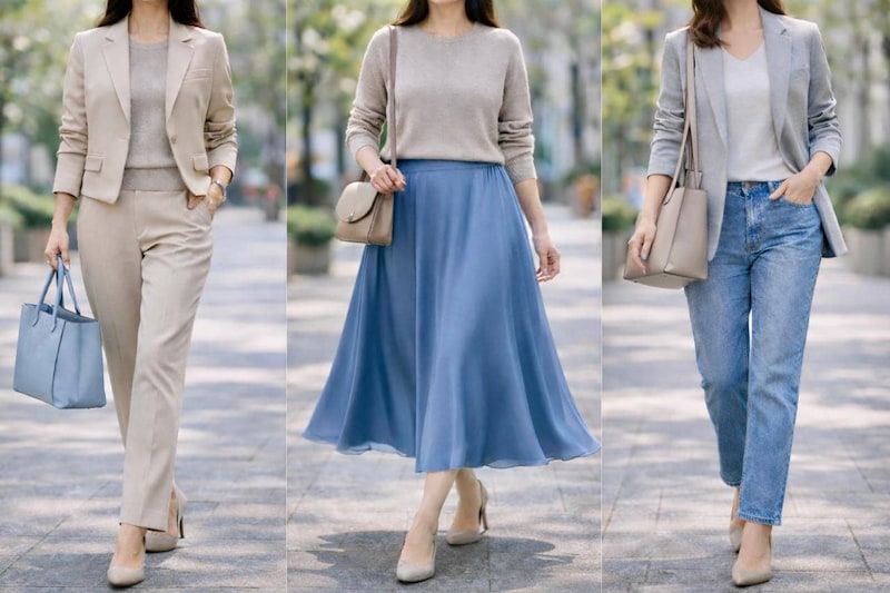 「軽やかでおしゃれ」と言われる人の共通点。40代・50代の春コーデは“素材”で差が出る